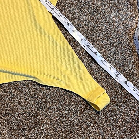 Lauren Conrad Yellow Body Suit. On or Off Shoulder, Thong.  Size Medium - Picture 5 of 8